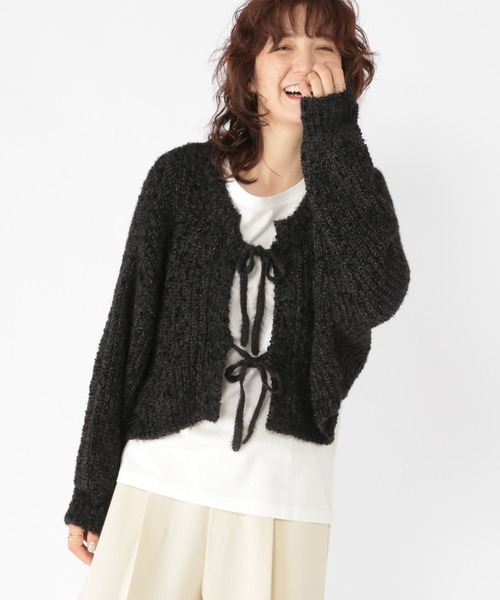 セール】5ゲージフラッグヤーンカーディガン（カーディガン/ボレロ