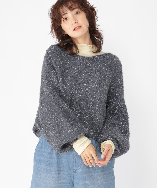 studio CLIP（スタディオクリップ）の「5ゲージフラッグヤーンカーディガン（カーディガン/ボレロ・レディース・ブラック/ブルー/ベージュ・FREE）」の11枚目の写真