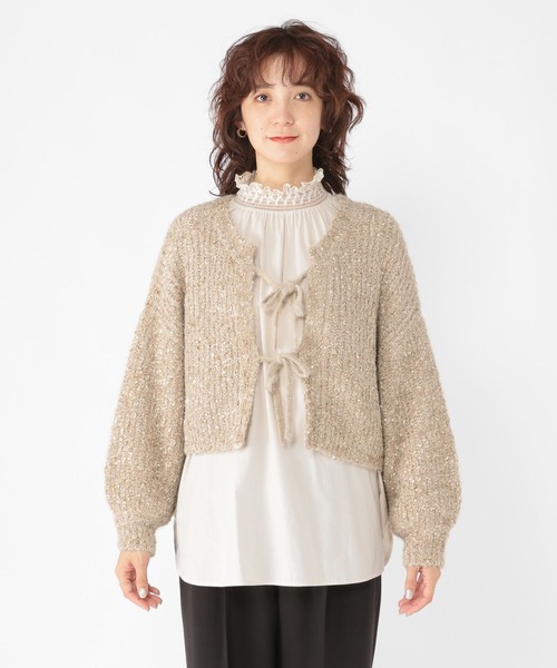 セール】5ゲージフラッグヤーンカーディガン（カーディガン/ボレロ