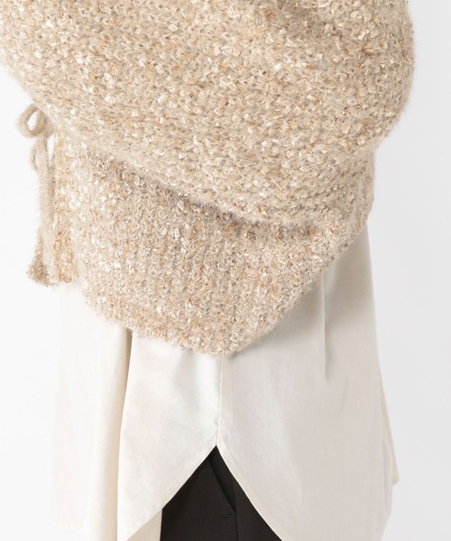 studio CLIP（スタディオクリップ）の「5ゲージフラッグヤーンカーディガン（カーディガン/ボレロ・レディース・ブラック/ブルー/ベージュ・FREE）」の19枚目の写真