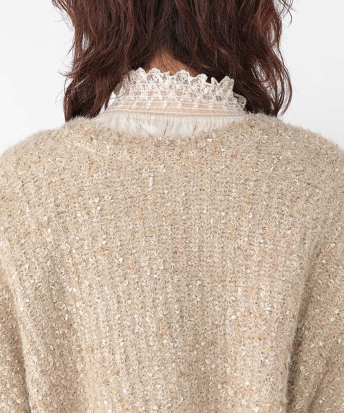 studio CLIP（スタディオクリップ）の「5ゲージフラッグヤーンカーディガン（カーディガン/ボレロ・レディース・ブラック/ブルー/ベージュ・FREE）」の20枚目の写真