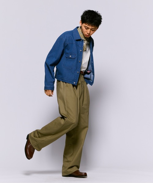 THE BOLDMAN（ザ ボールドマン）の「Basic Denim Jacket  / ベーシックデニムジャケット（デニムジャケット・メンズ・ブルー/ブラック・LARGE/MEDIUM）」の11枚目の写真