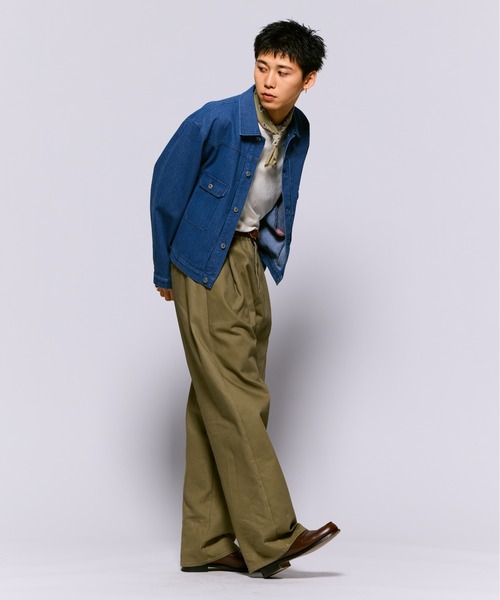 THE BOLDMAN（ザ ボールドマン）の「Basic Denim Jacket  / ベーシックデニムジャケット（デニムジャケット・メンズ・ブルー/ブラック・LARGE/MEDIUM）」の12枚目の写真