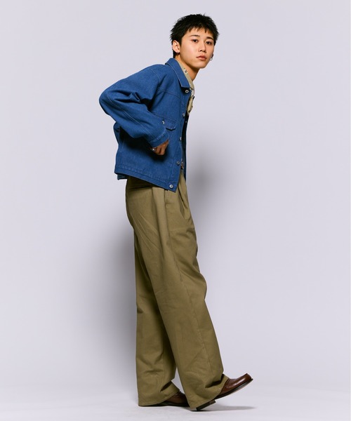 THE BOLDMAN（ザ ボールドマン）の「Basic Denim Jacket  / ベーシックデニムジャケット（デニムジャケット・メンズ・ブルー/ブラック・LARGE/MEDIUM）」の13枚目の写真