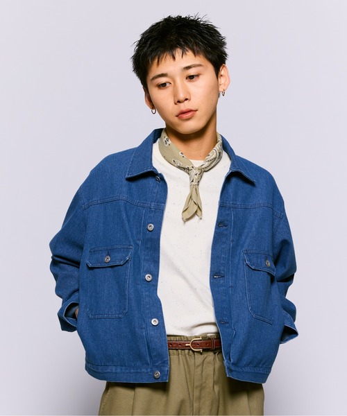 THE BOLDMAN（ザ ボールドマン）の「Basic Denim Jacket  / ベーシックデニムジャケット（デニムジャケット・メンズ・ブルー/ブラック・LARGE/MEDIUM）」の5枚目の写真
