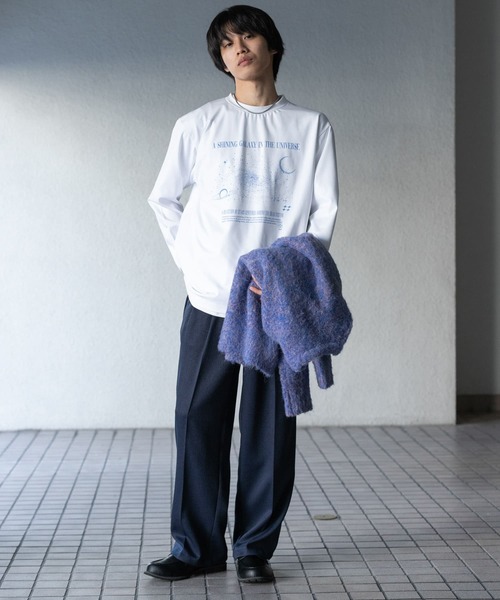 SENSE OF PLACE by URBAN RESEARCH（センスオブプレイスバイアーバンリサーチ）の「Galaxy Graphic Long-Sleeve T-shirts（Tシャツ/カットソー・メンズ・ブラック/ライトグレー/ホワイト・MEDIUM/LARGE）」の14枚目の写真