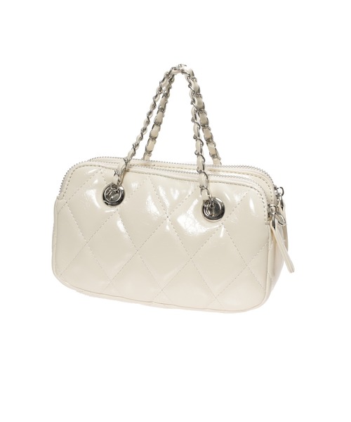 fifth(フィフス)の「コンパクトチェーンバッグ(ショルダーバッグ・レディース・ホワイト/ブラック/ピンク・FREE)」の14枚目の写真