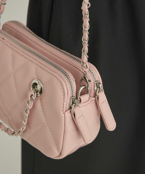 fifth(フィフス)の「コンパクトチェーンバッグ(ショルダーバッグ・レディース・ホワイト/ブラック/ピンク・FREE)」の22枚目の写真