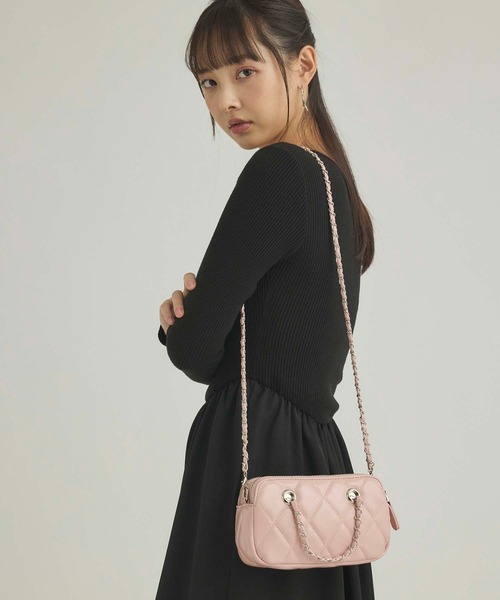 fifth(フィフス)の「コンパクトチェーンバッグ(ショルダーバッグ・レディース・ホワイト/ブラック/ピンク・FREE)」の20枚目の写真