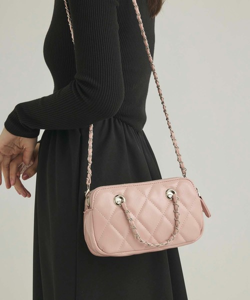 fifth(フィフス)の「コンパクトチェーンバッグ(ショルダーバッグ・レディース・ホワイト/ブラック/ピンク・FREE)」の21枚目の写真