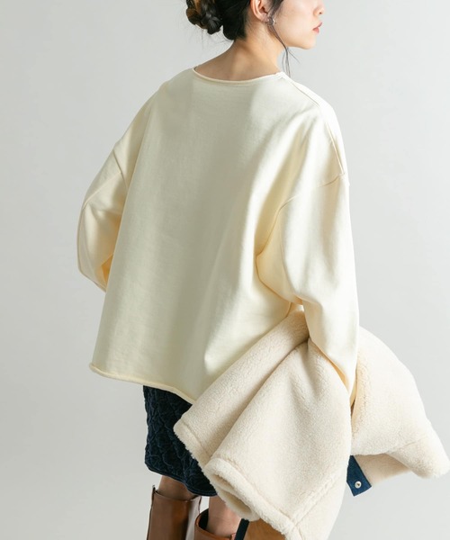 KBF（ケイビーエフ）の「レースアップロゴスウェット（スウェット・レディース・ブラウン/アイボリー/グレー・ONE）」の15枚目の写真