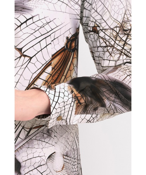 TORNADO MART（トルネードマート）の「TORNADO MART∴ウィングヴェインプリントシャツ（シャツ/ブラウス・メンズ・ブルー系1/ベージュ・M/XXL/LL/L）」の18枚目の写真