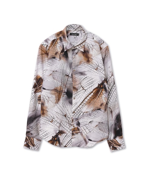 TORNADO MART（トルネードマート）の「TORNADO MART∴ウィングヴェインプリントシャツ（シャツ/ブラウス・メンズ・ブルー系1/ベージュ・M/XXL/LL/L）」の19枚目の写真