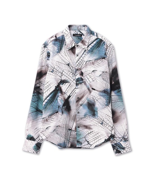 TORNADO MART（トルネードマート）の「TORNADO MART∴ウィングヴェインプリントシャツ（シャツ/ブラウス・メンズ・ブルー系1/ベージュ・M/XXL/LL/L）」の20枚目の写真