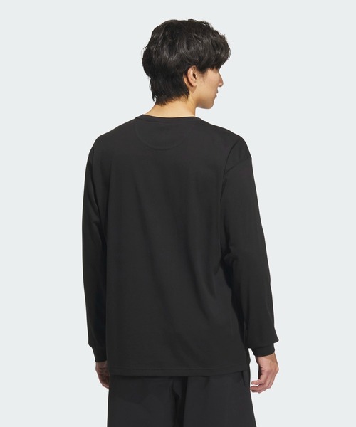 エッセンシャルズ プラス ルーズフィット スモールロゴ 長袖Tシャツ