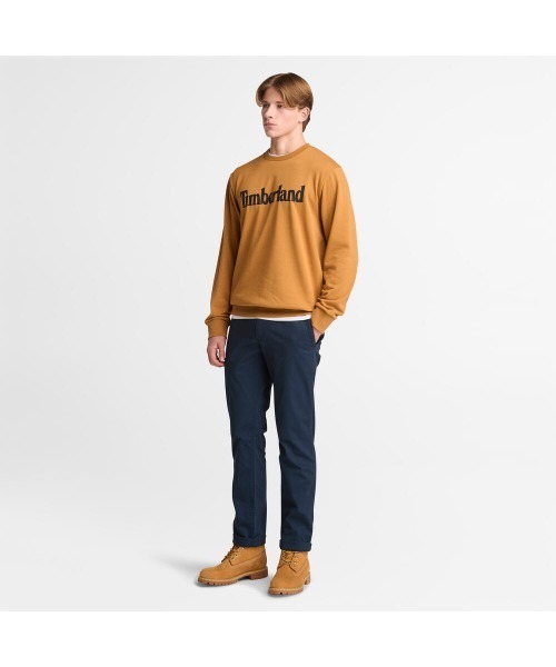 Timberland(ティンバーランド)の「メンズ ストレート フィット ツイル チノ パンツ(チノパンツ・メンズ・ダークブルー・29inch/31inch/32inch/33inch/34inch/36inch/38inch/30inch)」の2枚目の写真