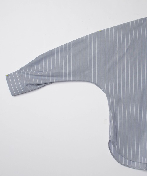 LA MARINE FRANCAISE（マリン フランセーズ）の「コードレーンボリュームブラウス（シャツ/ブラウス・レディース・ブルー/ホワイト・FREE）」の7枚目の写真