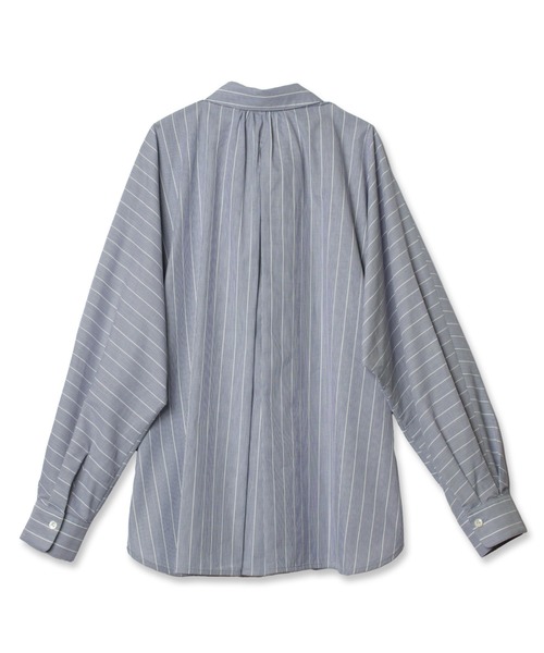 LA MARINE FRANCAISE（マリン フランセーズ）の「コードレーンボリュームブラウス（シャツ/ブラウス・レディース・ブルー/ホワイト・FREE）」の3枚目の写真