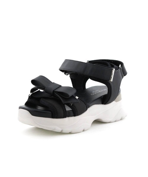 HIMIKO(ヒミコ)の「【HIMIKO】マルチWAYリボンスポサン/657202(サンダル・レディース・アイボリー/ブラック/ベージュ・MEDIUM/LARGE/SMALL/X-SMALL/XX-LARGE/X-LARGE)」の9枚目の写真