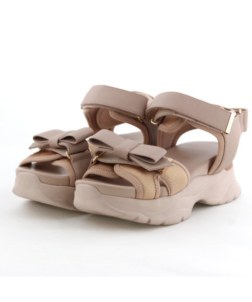 HIMIKO(ヒミコ)の「【HIMIKO】マルチWAYリボンスポサン/657202(サンダル・レディース・アイボリー/ブラック/ベージュ・MEDIUM/LARGE/SMALL/X-SMALL/XX-LARGE/X-LARGE)」の6枚目の写真