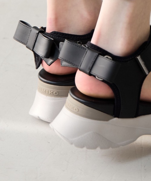 HIMIKO(ヒミコ)の「【HIMIKO】マルチWAYリボンスポサン/657202(サンダル・レディース・アイボリー/ブラック/ベージュ・MEDIUM/LARGE/SMALL/X-SMALL/XX-LARGE/X-LARGE)」の15枚目の写真