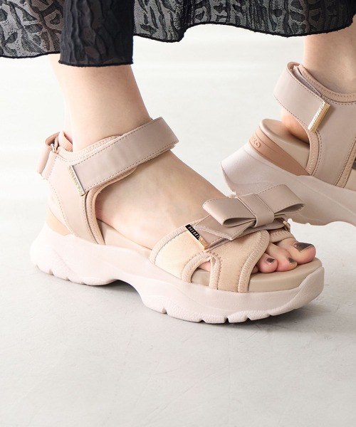 HIMIKO(ヒミコ)の「【HIMIKO】マルチWAYリボンスポサン/657202(サンダル・レディース・アイボリー/ブラック/ベージュ・MEDIUM/LARGE/SMALL/X-SMALL/XX-LARGE/X-LARGE)」の20枚目の写真