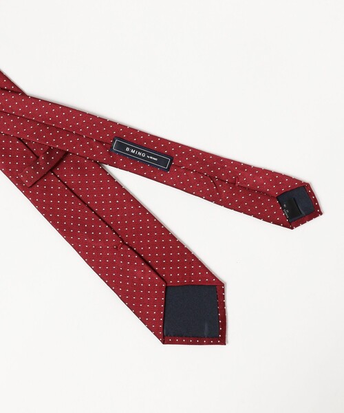 B:MING by BEAMS(ビーミングバイビームス)の「シルク ドット ネクタイ 24AW(ネクタイ・メンズ・ワイン/ブラック/インディゴブルー/ブラウン・ONE SIZE)」の10枚目の写真