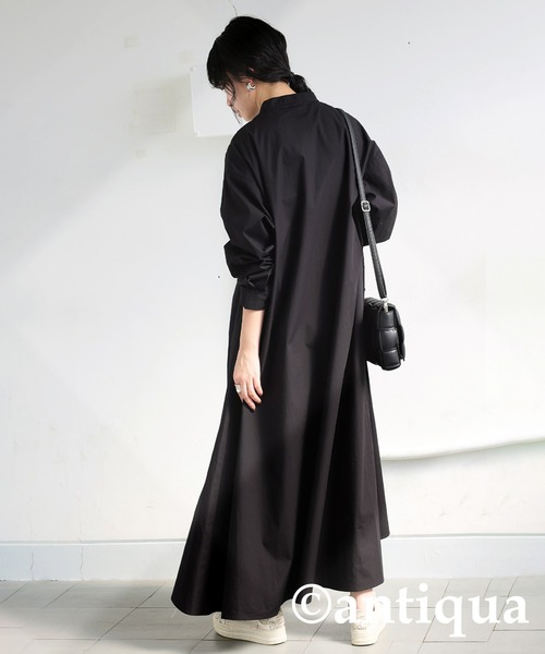 antiqua(アンティカ)の「ライン切り替えワンピース(ワンピース・レディース・ブラック・ONESIZE)」の13枚目の写真