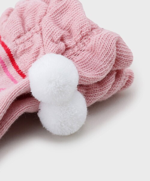 adabat（アダバット）の「フレンチボンボンショートソックス（ソックス/靴下・レディース・ベビーピンク/ホワイト/ネイビー・00）」の8枚目の写真