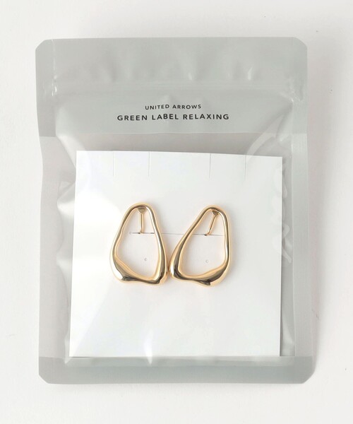 green label relaxing（グリーンレーベルリラクシング）の「ドロップフレーム イヤリング（イヤリング・レディース・シルバー/ゴールド・FREE）」の14枚目の写真