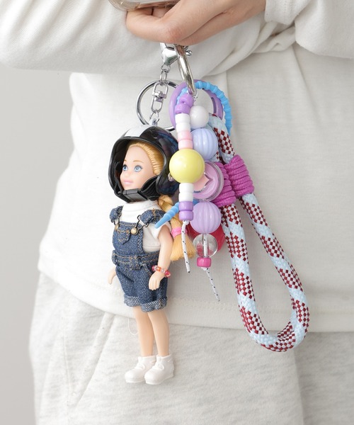 ヘルメット人形 ストラップ チャーム ハンドストラップ（スマホグッズ