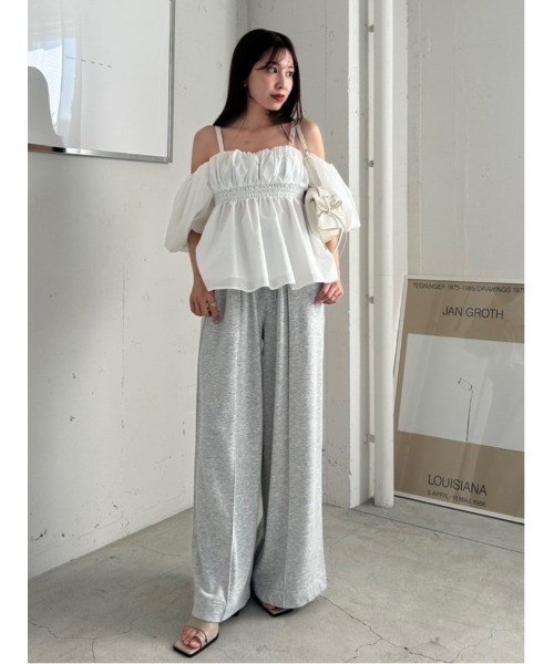 セール】【WEB限定カラー】スウェットタックパンツ（スウェット