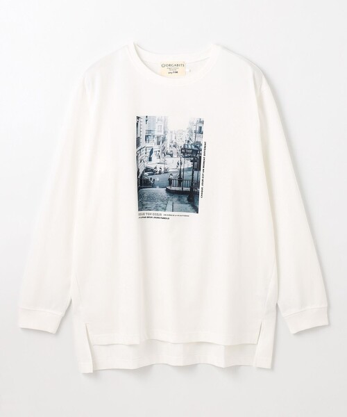 ANY(エニィ)の「オーガビッツロングスリーブTシャツ(Tシャツ/カットソー・レディース・グレー系1/ホワイト系1/ホワイト系2・F)」の15枚目の写真