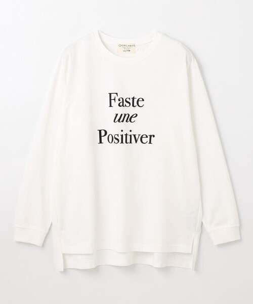 ANY(エニィ)の「オーガビッツロングスリーブTシャツ(Tシャツ/カットソー・レディース・グレー系1/ホワイト系1/ホワイト系2・F)」の16枚目の写真