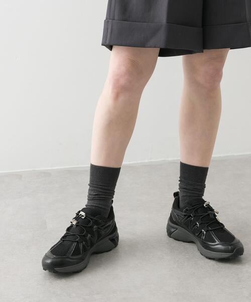 SENSE OF PLACE by URBAN RESEARCH（センスオブプレイスバイアーバンリサーチ）の「『軽量』メタリックエアースニーカー（スニーカー・レディース・アイボリー/ブラック/グレー・SMALL/MEDIUM/LARGE）」の14枚目の写真