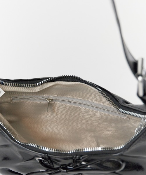 ROOPTOKYO(ループトウキョウ)の「韓国ファッション フェイクレザー 編み込み ショルダーバッグ(ショルダーバッグ・レディース・ブラウン/シルバー/ブラック・FREE)」の12枚目の写真