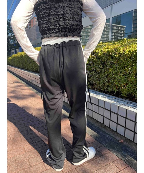 WC（ダブル シー）の「【2025春夏新作★】レースライントラックパンツ（その他パンツ・レディース・ネイビー/ワインレッド/ブラック・FREE）」の7枚目の写真