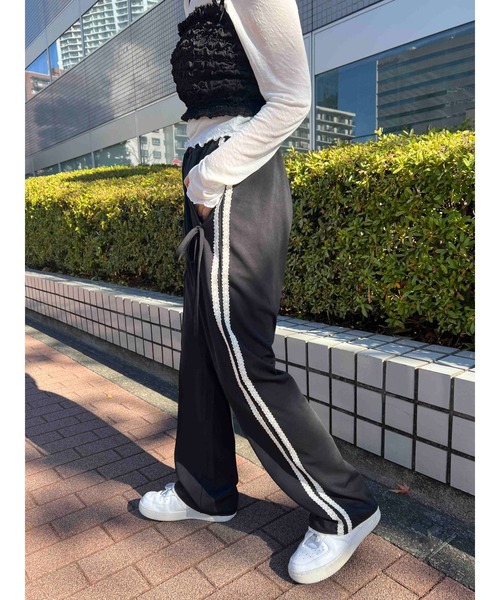 レース ライン TRACK-PANTS【完売品】 セール】【2025春夏新作☆】レースライントラックパンツ（その他