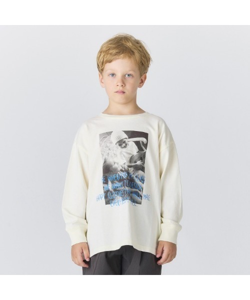 Smoothy(スムージー)の「SMOOTHY Photo Long Sleeve Tee / スムージー フォトロングスリーブTシャツ(Tシャツ/カットソー・キッズ・ホワイト系その他/ホワイト系その他2・SMALL/MEDIUM/LARGE/X-LARGE)」の2枚目の写真