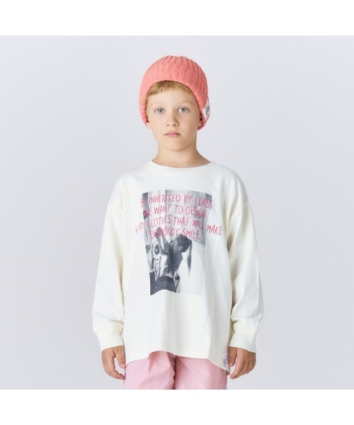 Smoothy(スムージー)の「SMOOTHY Photo Long Sleeve Tee / スムージー フォトロングスリーブTシャツ(Tシャツ/カットソー・キッズ・ホワイト系その他/ホワイト系その他2・SMALL/MEDIUM/LARGE/X-LARGE)」の5枚目の写真