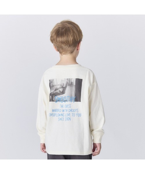 Smoothy(スムージー)の「SMOOTHY Photo Long Sleeve Tee / スムージー フォトロングスリーブTシャツ(Tシャツ/カットソー・キッズ・ホワイト系その他/ホワイト系その他2・SMALL/MEDIUM/LARGE/X-LARGE)」の9枚目の写真