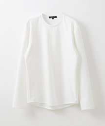 ダブルフェイスクルーネック長袖カットソー