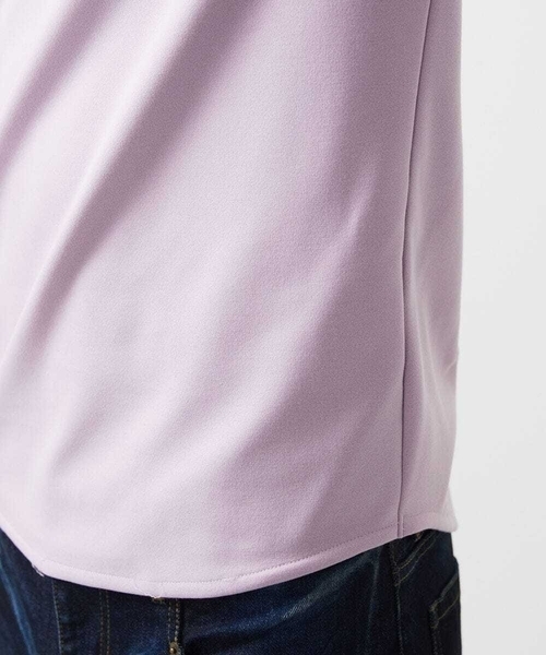 MICHEL KLEIN HOMME   （ミッシェルクランオム）の「ダブルフェイスクルーネック長袖カットソー（Tシャツ/カットソー・メンズ・ホワイト/ブラック/ラベンダー・MEDIUM/LARGE/X-LARGE）」の9枚目の写真