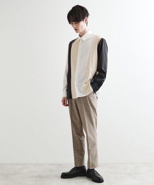 tk.TAKEO KIKUCHI（ティーケータケオキクチ）の「ダイヤゴナルスイッチシャツ（シャツ/ブラウス・メンズ・ホワイト系5/ブラック系4/ブルー系4・01/02/03）」の20枚目の写真