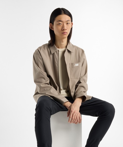 NEW BALANCE(ニューバランス)の「コーチツイルジャケット(ブルゾン・メンズ・ブラック/カーキブラウン・MEDIUM/SMALL/X-LARGE/LARGE)」の13枚目の写真