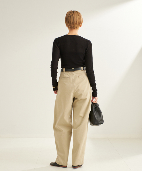 セール】rib like kn long Tシャツ（ニット/セーター）｜Plage