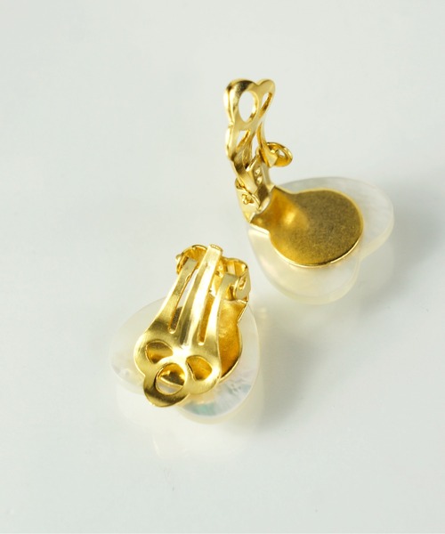 anq.（アンク）の「「anq.」OneStoneイヤリング(マザーオブパール/アクアマリン)（イヤリング・レディース・ホワイト系その他/ブルー/ホワイト・ONE SIZE）」の5枚目の写真