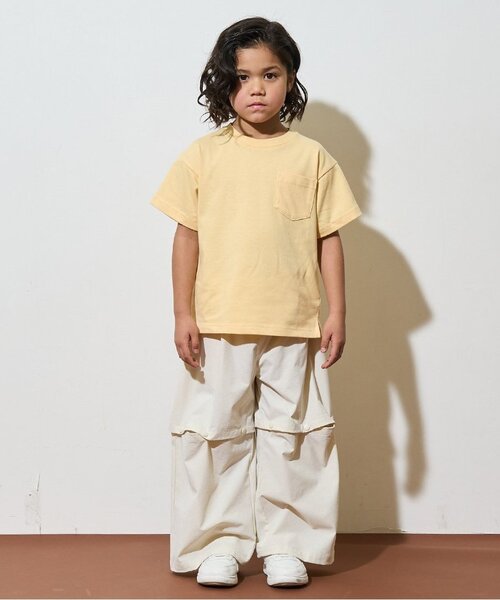 b・ROOM（ビールーム）の「【カイテキ天竺】ビッグシルエットベーシックTシャツ（Tシャツ/カットソー・キッズ・ライトベージュ/ライトブルー/パープル/ターコイズブルー/ブラック/オフホワイト/レッド/ダークグリーン/マスタード/トップグレー・100cm/150cm/130cm/110cm/140cm/120cm）」の17枚目の写真