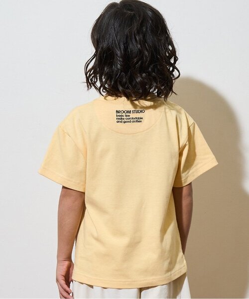 b・ROOM（ビールーム）の「【カイテキ天竺】ビッグシルエットベーシックTシャツ（Tシャツ/カットソー・キッズ・ライトベージュ/ライトブルー/パープル/ターコイズブルー/ブラック/オフホワイト/レッド/ダークグリーン/マスタード/トップグレー・100cm/150cm/130cm/110cm/140cm/120cm）」の18枚目の写真