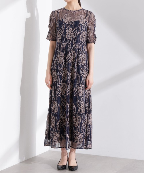 Kaene エプロンワンピース　ドレス kaene 配色レースエプロンドレス[100604-RL35]｜URBAN RESEARCH